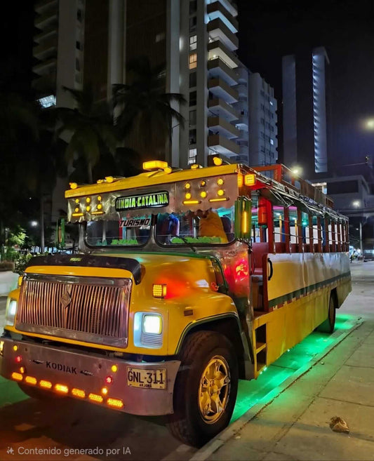 🚌 CARTAGENA CULTURAL DELIGHT: PREMIUM CHIVA CITY TOUR & NIGHTLIFE